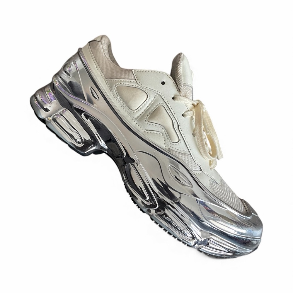 Raf Simons Cream and Silver Athletic Shoes - Picture 3 of 3